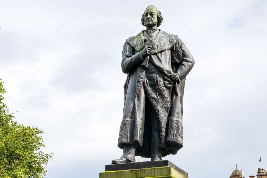 Adam black statue