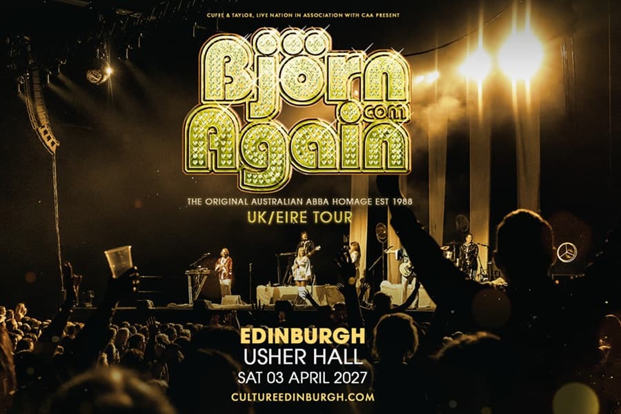 Image reads Bjorn Again UK Tour
