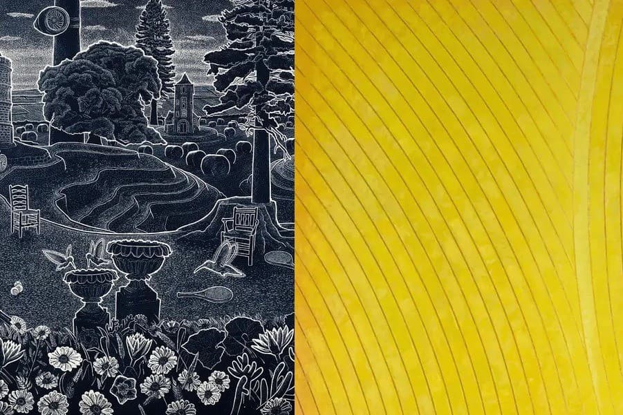 Artworks from Ade Adesina and Kenneth Dingwall
