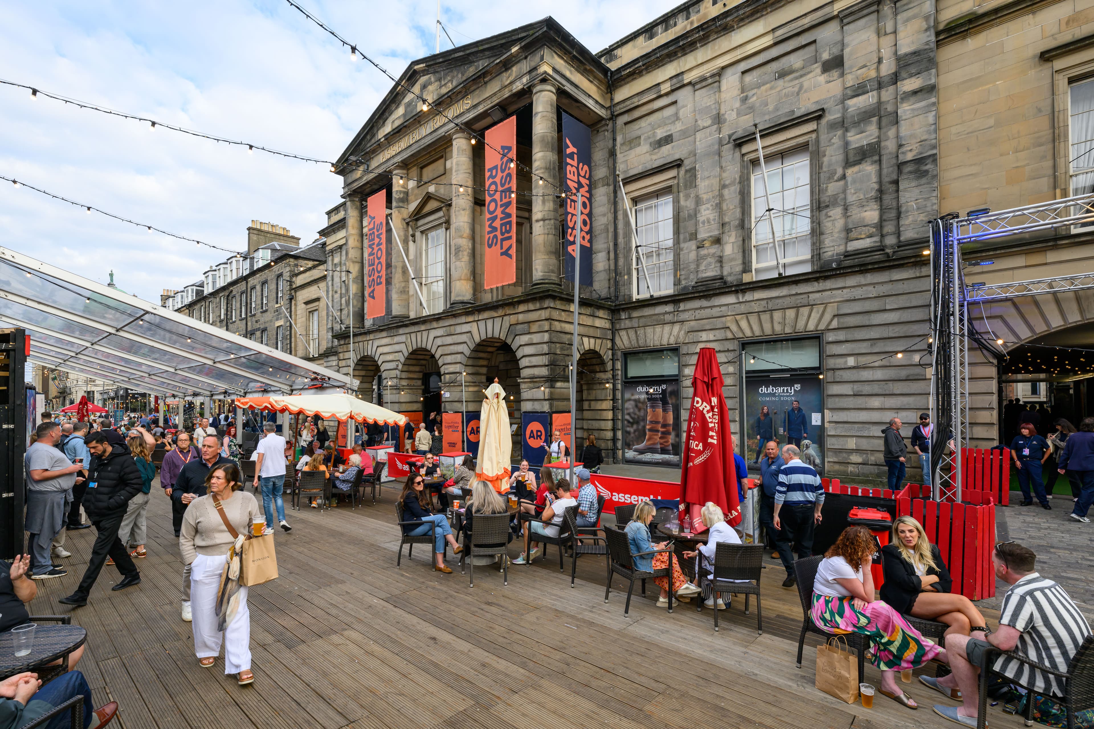 Assembly rooms exterior during fringe time