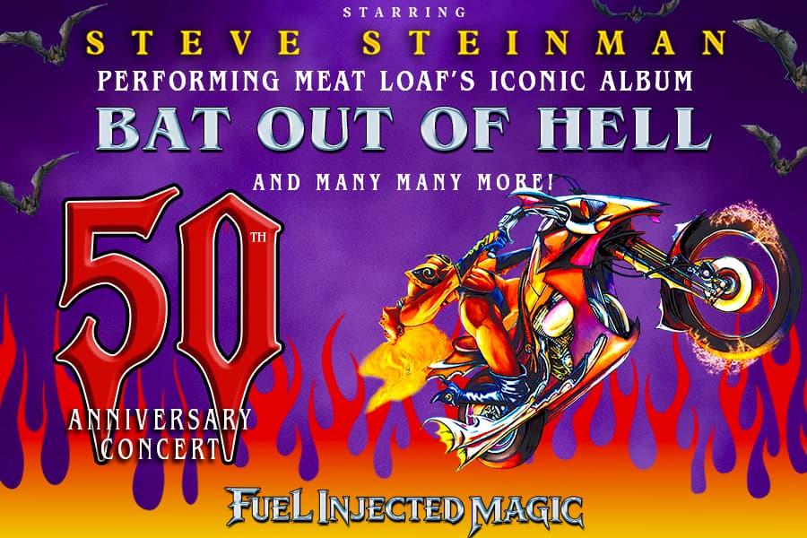 Steve Steinmans Bat Out Of Hell 50th Anniversary poster