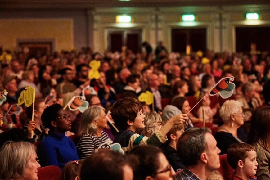 Photo of audience featuring lots of children at Usher Hall