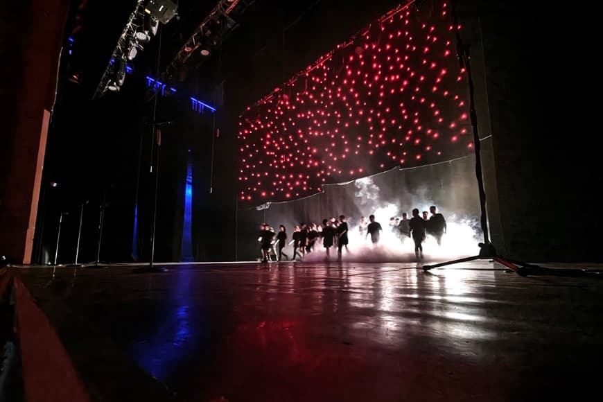 Image of performers on stage