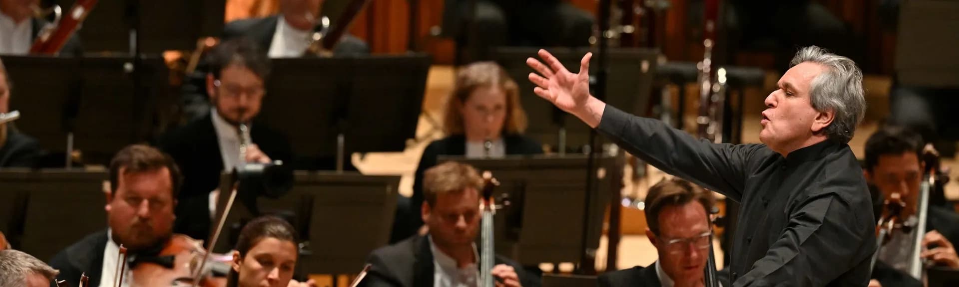 Orchestra on stage