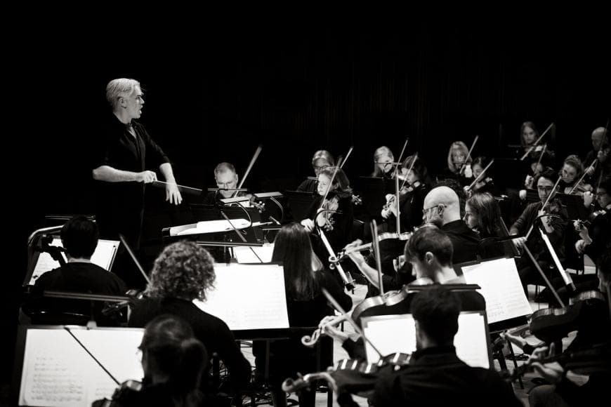 Black and white photo of the LPO