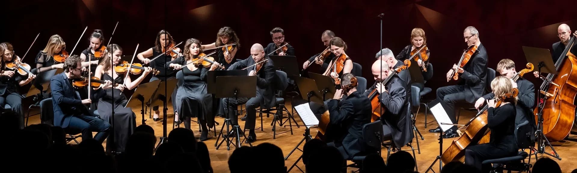 Orchestra on stage