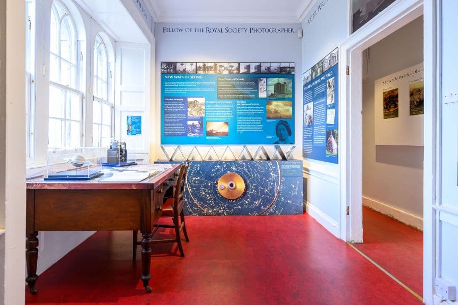 Interior of Nelson monument showing a small museum section