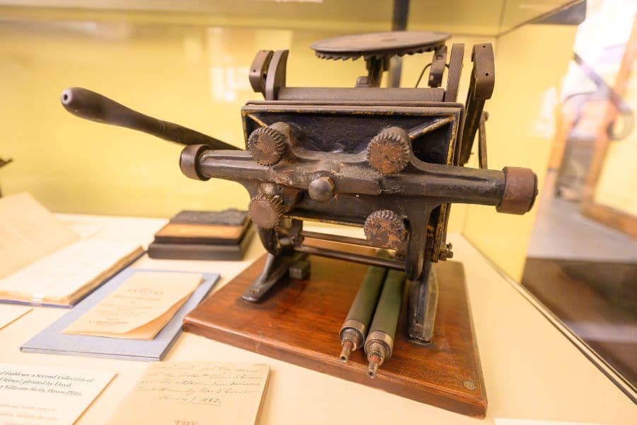 Old writing press