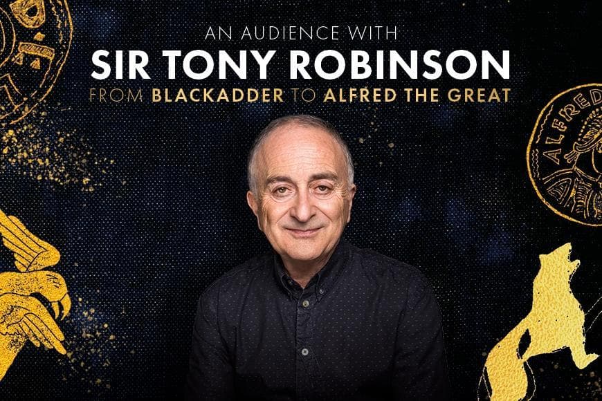 Sir Tony Robinson smiling