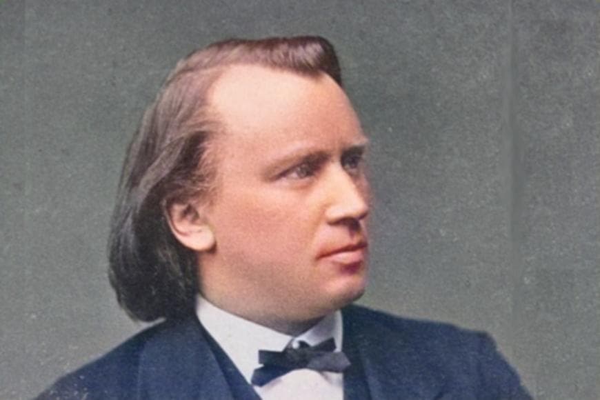 Painting of Johannes Brahms