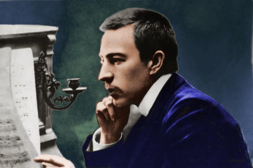 Painting of Sergei Rachmaninoff 