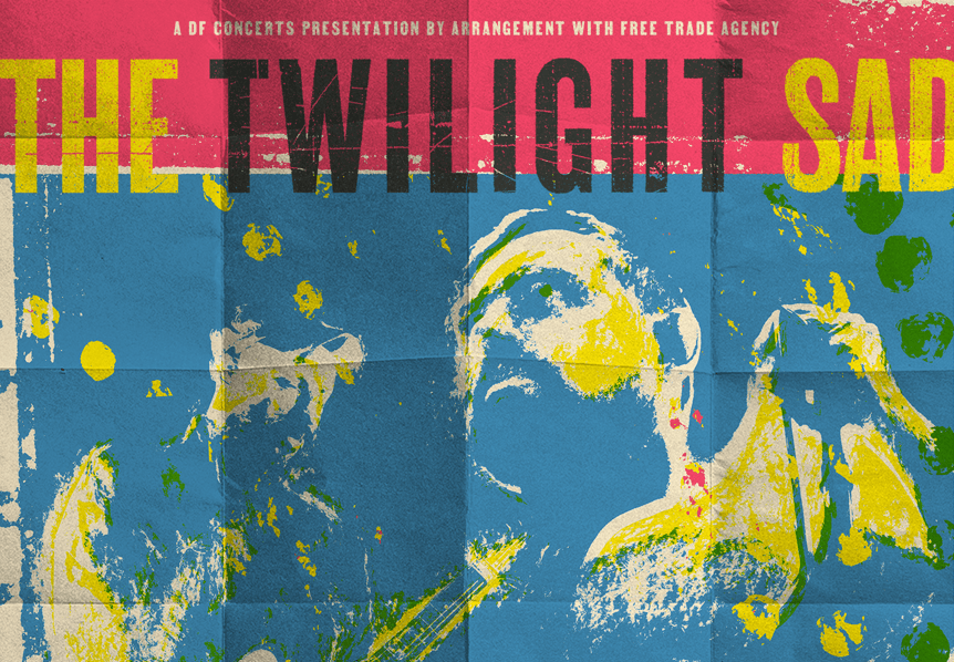 Blue and yellow print of Twilight Sad 