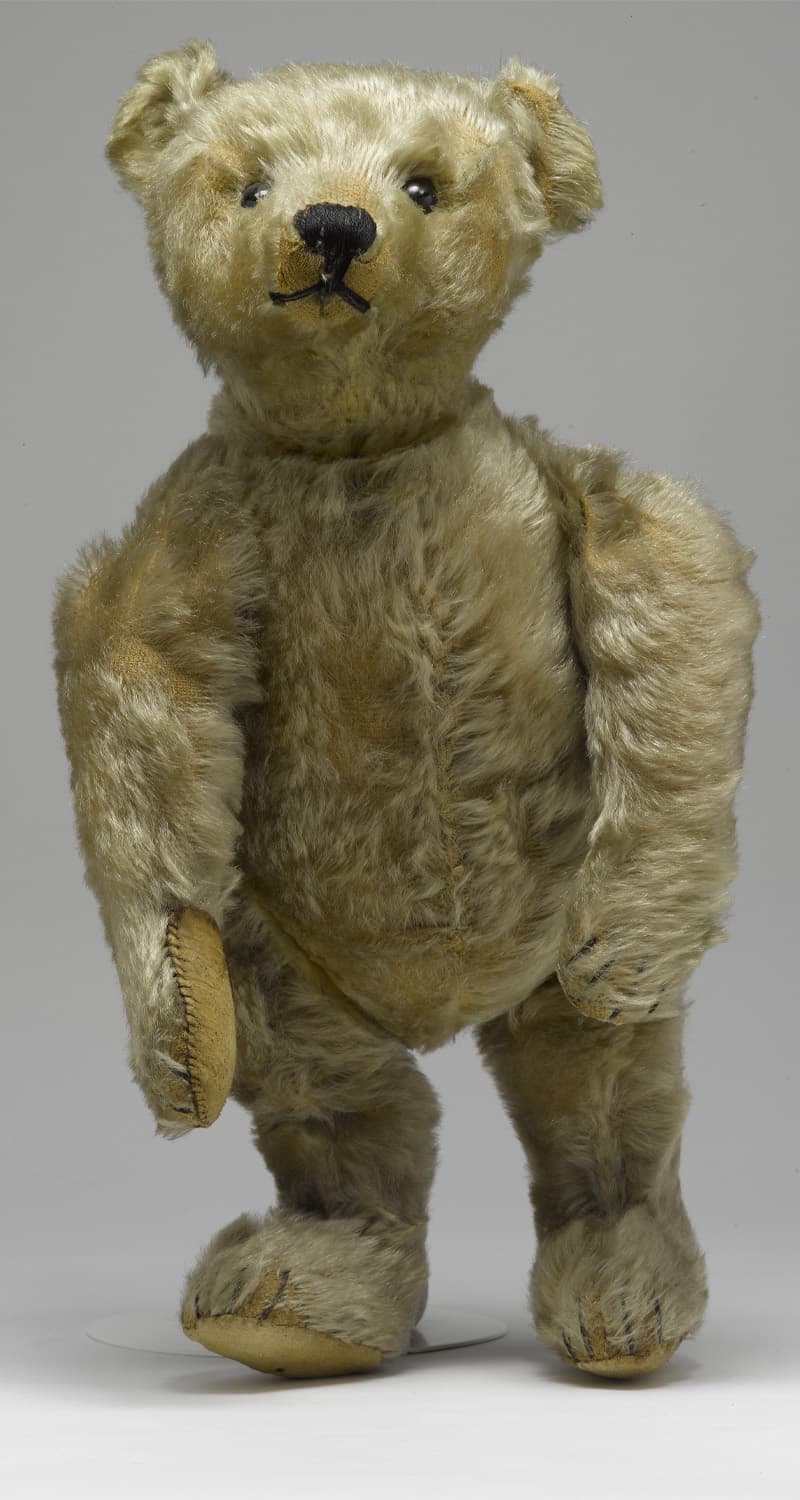 Steiff teddy bear dating back to around 1907 and on display in the Museum of Childhood in Edinburgh
