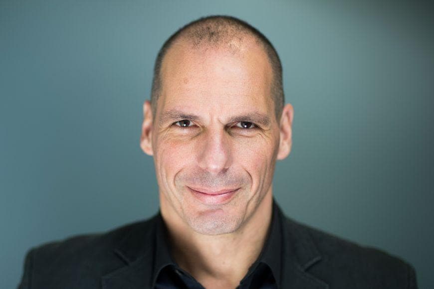 Image of Yanis Varoufakis smiling 