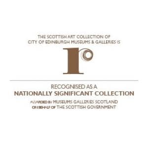 Words featuring "The Scottish art collection of City of Edinburgh museums and galleries. Recognised as a nationally significant collection. Authorised by Museums Galleries Scotland on behalf of The Scottish Government"