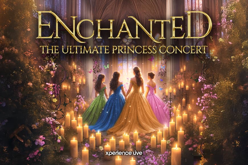 Image of women dressed as princesses surrounded by candles