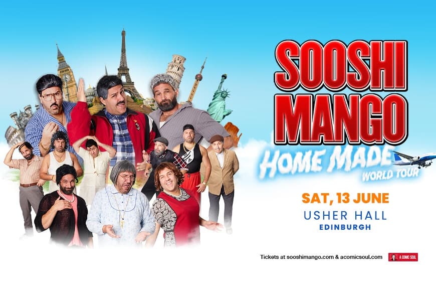 Image of members of Sooshi Mango in various costume