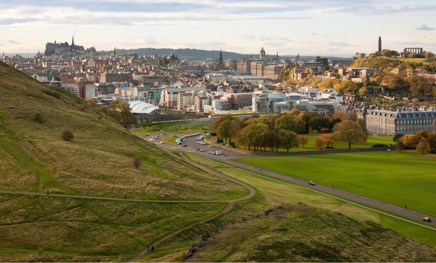 View of Edinburgh from Arthur's Seat.