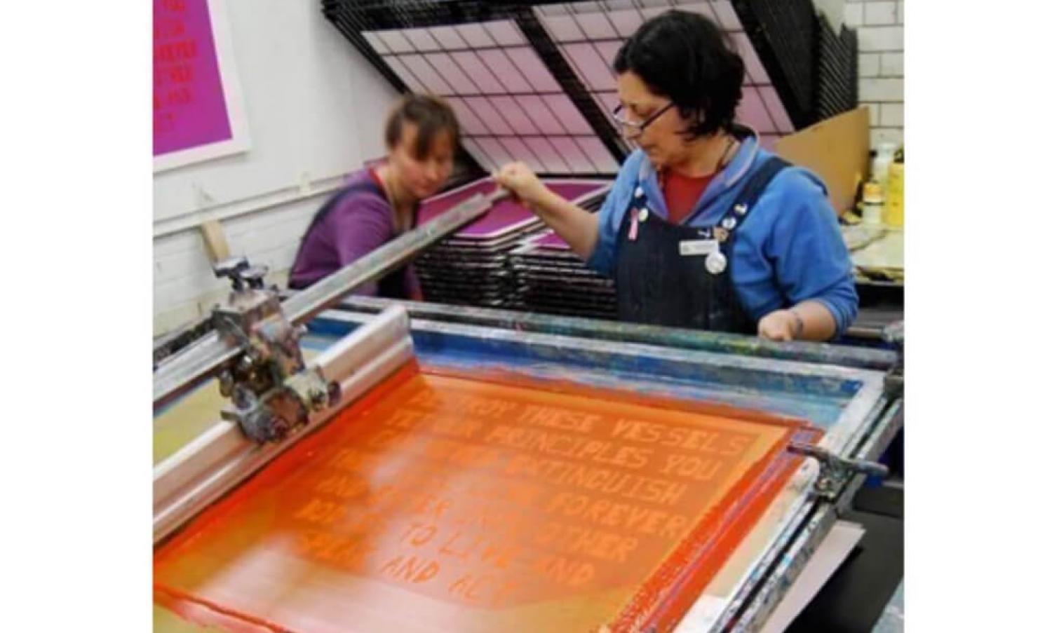 Edinburgh Printmakers screen printing