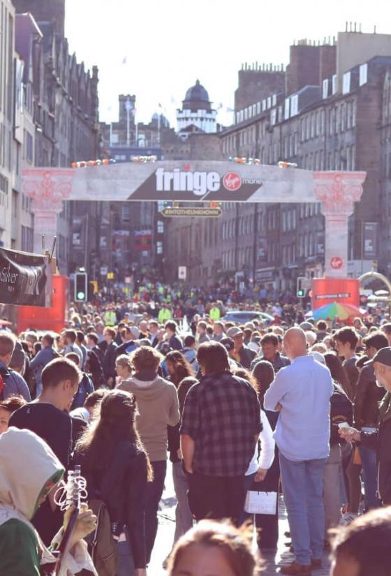 Street events at the Fringe Festival, High Street